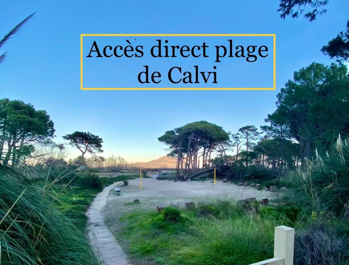 Duplex Calvi Direct Plage Екстер'єр фото